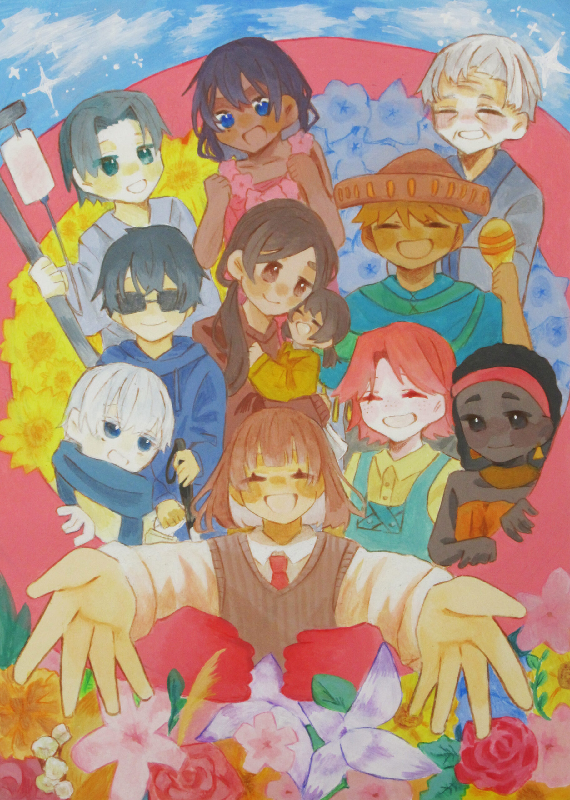 【美術部】人権に関するイラストの表彰について